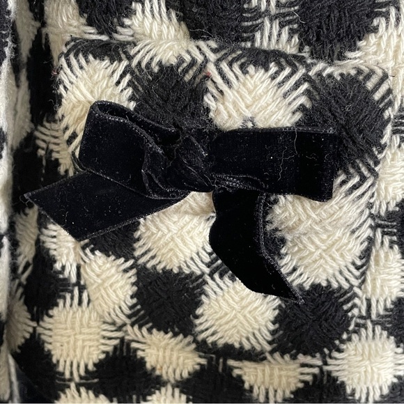 Anthropologie Elevenses checkered pea coat size 4 - Picture 5 of 7